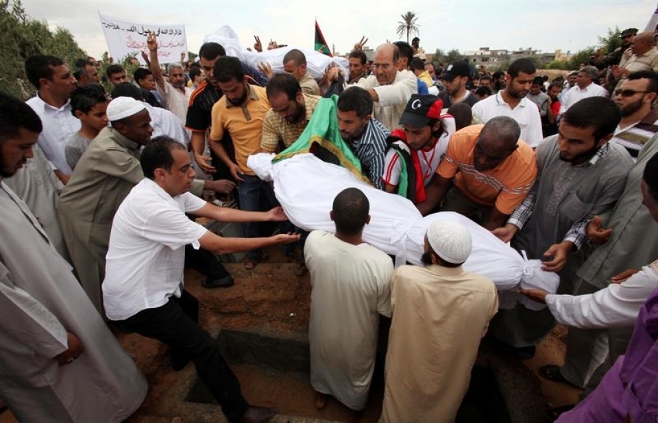Funerales en Libia