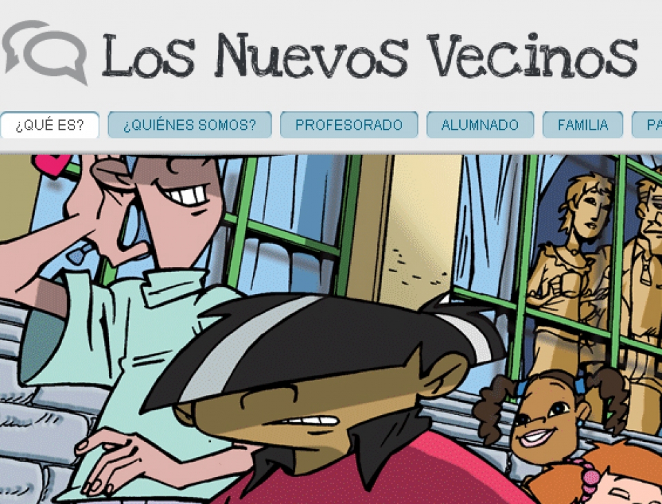 Portada de la web losnuevosvecinos.net