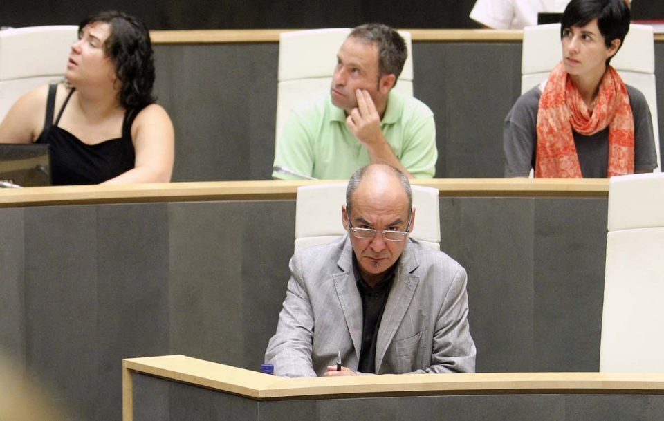 Martin Garitano, durante el pleno de las JJGG de Gipuzkoa. Foto: EFE