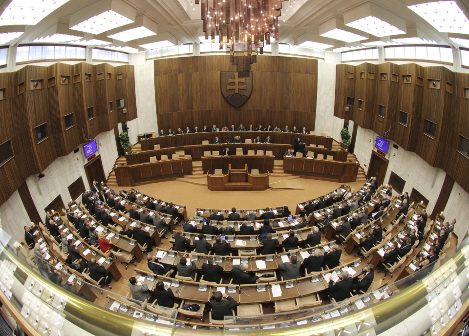 El Parlamento eslovaco, en Bratislava