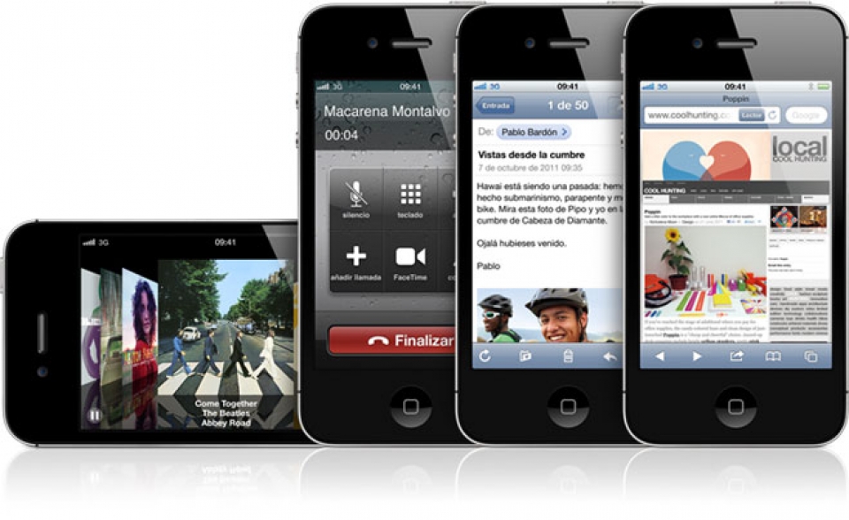 El nuevo iPhone4S de Apple. Foto: Apple