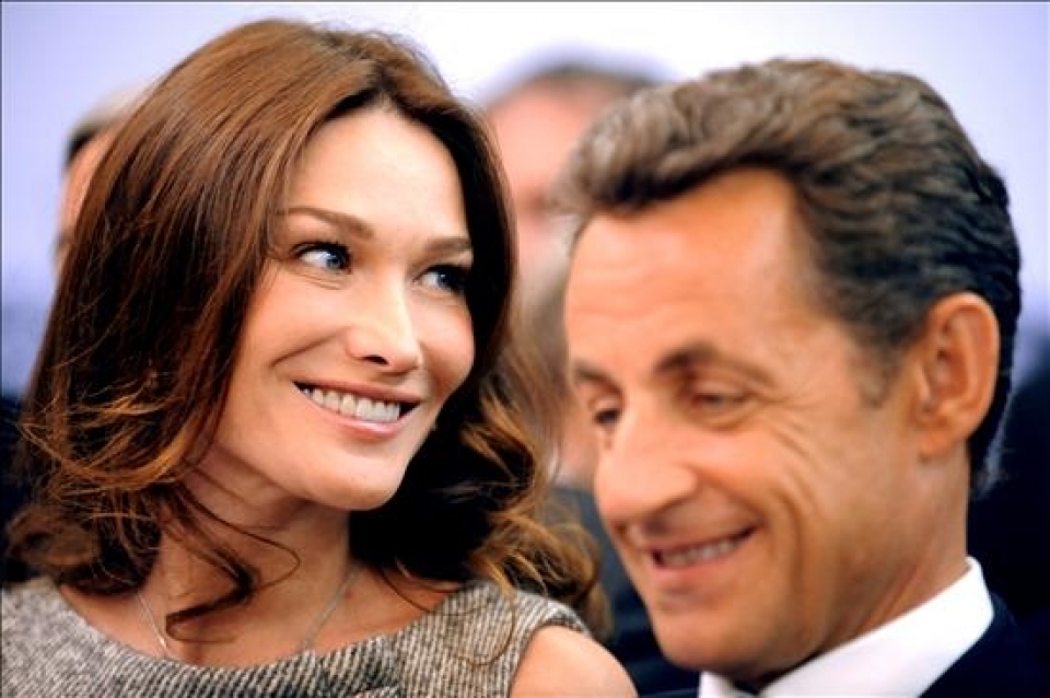 Carla Bruni y Nicolas Sarkozy. Foto: EFE