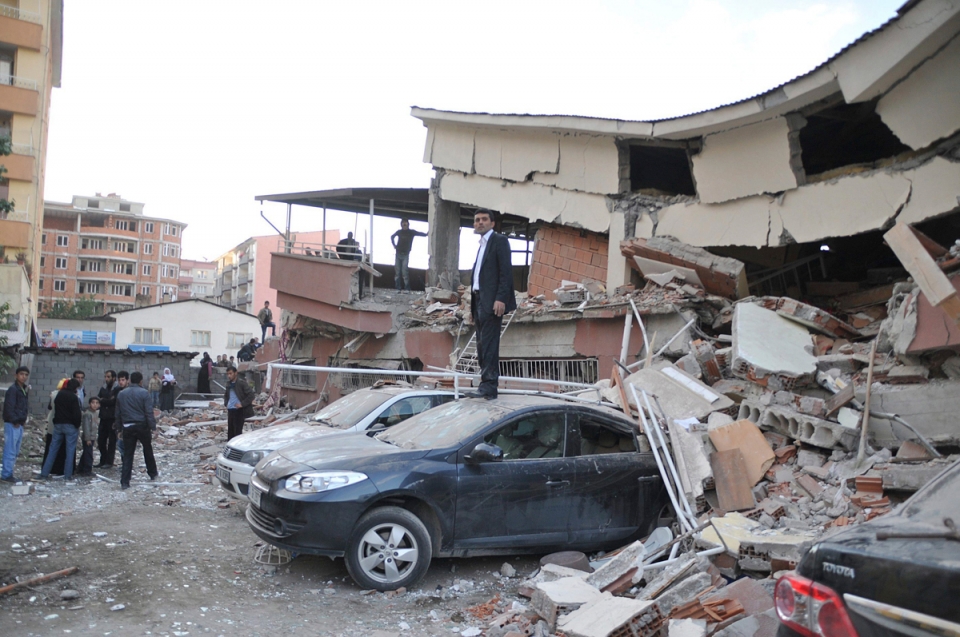 Desperfectos provocados por el terremoto.