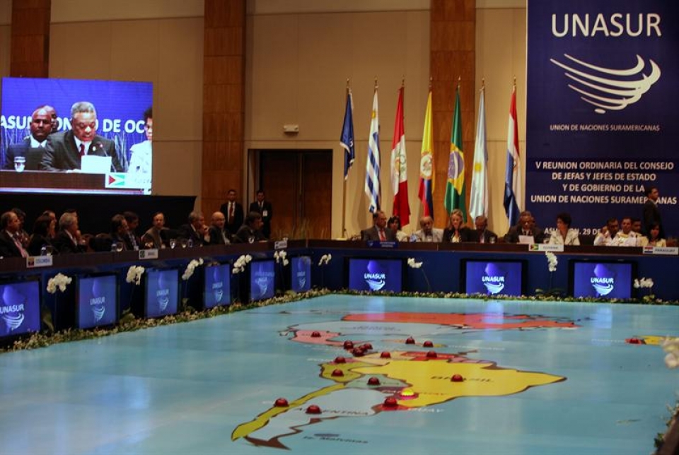 Reunión Unasur en Asunción, Paraguay. Foto: EFE