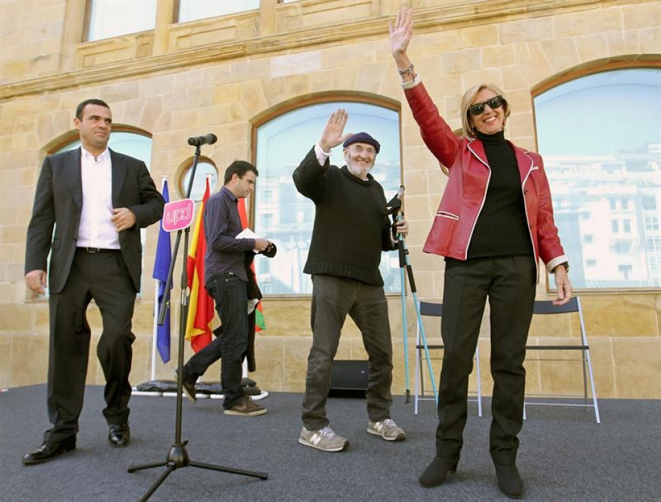 Miembros de UPyD en Donostia. Foto: EFE