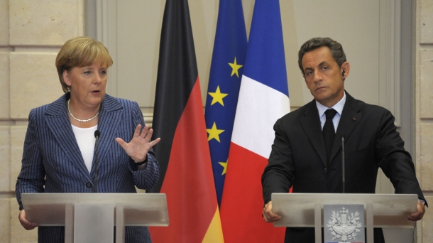 Angela Merkel and Nicolas Sarkozy. Photo: EFE