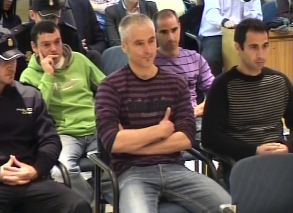 Imagen de Txapote durante la primera sesión del juicio. EFE