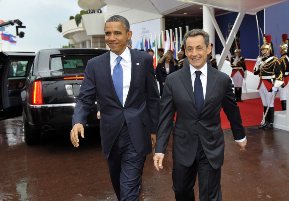 Obama eta Sarkozy, G20ko goi-bileraren atarian. Argazkia: EFE