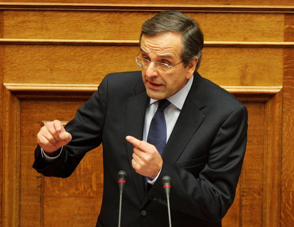 El líder de la oposición de Grecia, Antonis Samaras. Foto: EFE