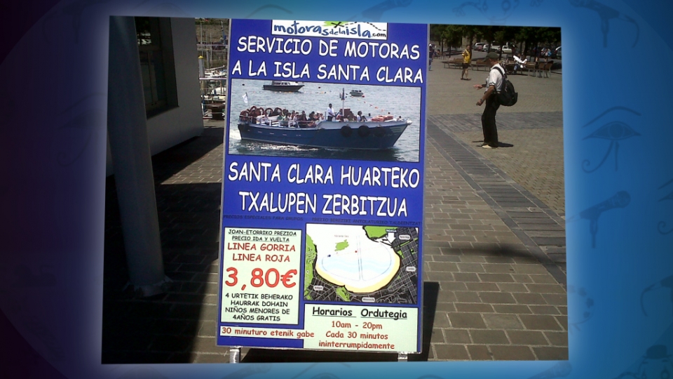 Olaia Juaristik Donostiako portuan ikusitako kartela.