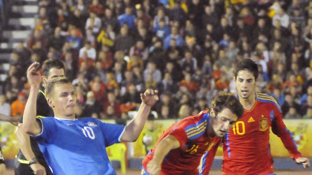 Selección española-Estonia. Foto: EFE