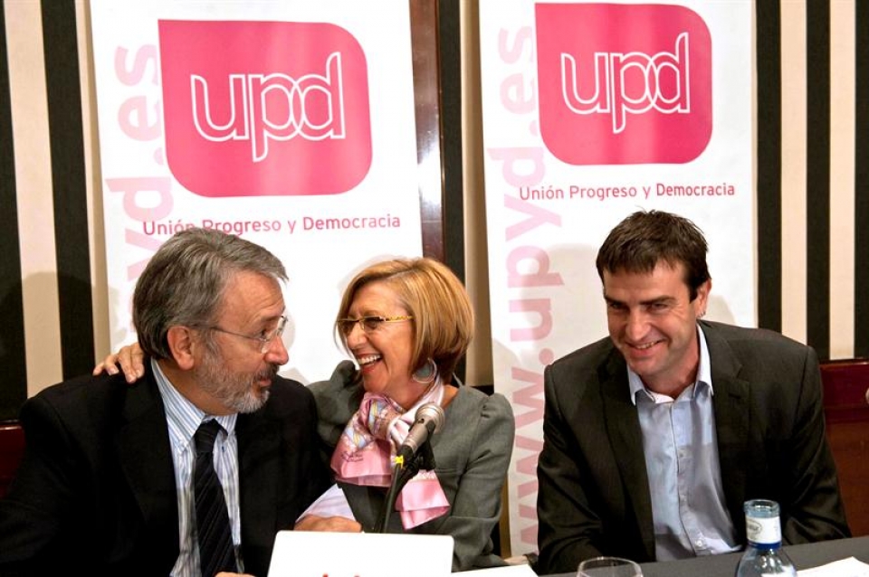 Rosa Díez en un acto de campaña de su partido en Bilbao. Foto: EFE