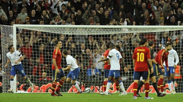 Inglaterra-España (1-0). Foto: EFE