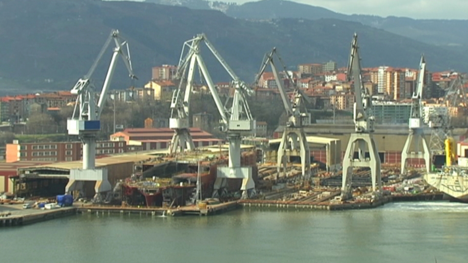 Galizian, Asturiasen eta Euskadin daude kaltetutako ontziola gehien. Argazkia: EITB.