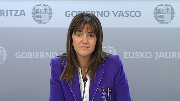 Basque Government Spokeswoman, Idoia Mendia. Photo: EITB