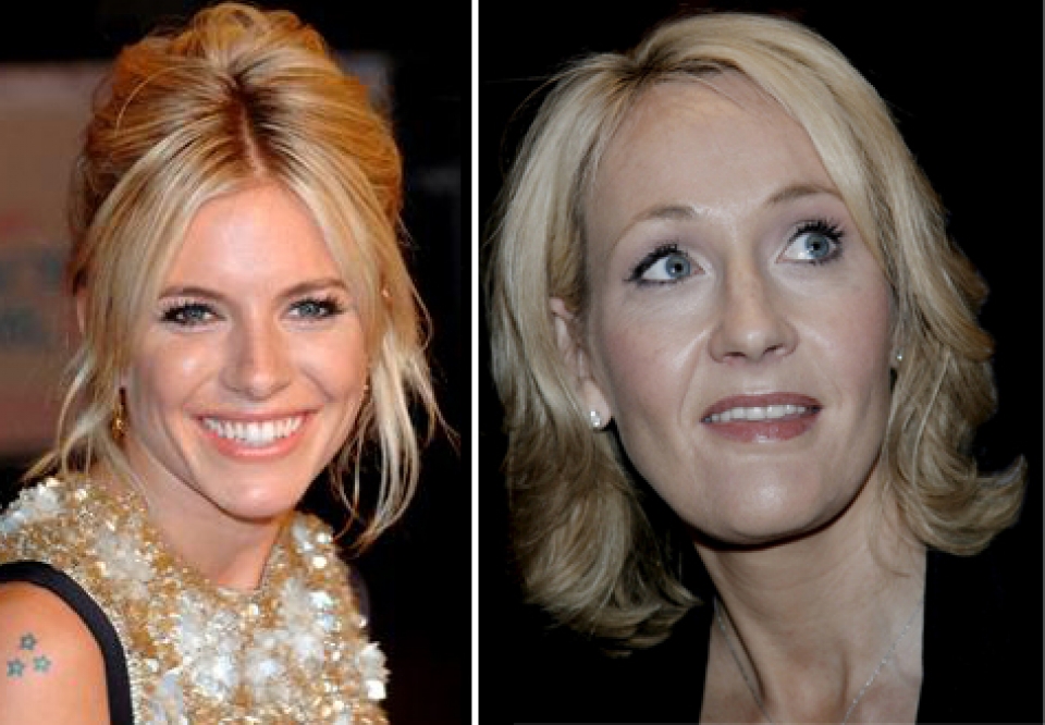 Sienna Miller aktorea eta JK Rowling idazlea. Argazkia: EITB