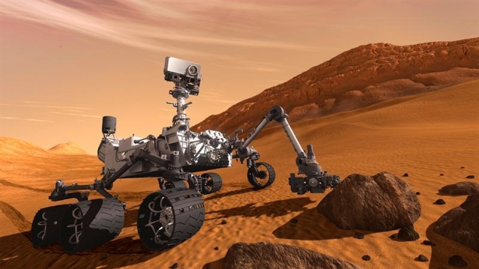 El robot explorador Opportunity investiga Marte desde enero de 2004. Foto: EFE.