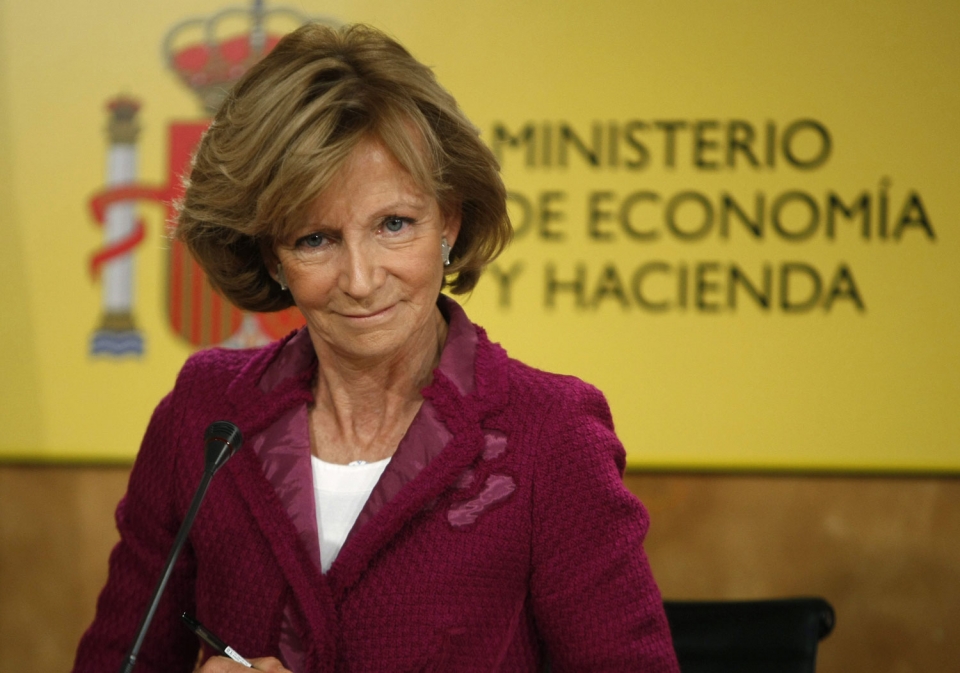 La vicepresidenta económica el Gobierno en funciones, Elena Salgado