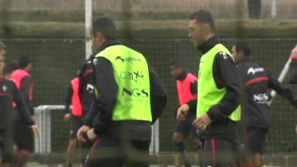 Entrenamiento Osasuna. Foto: EITB