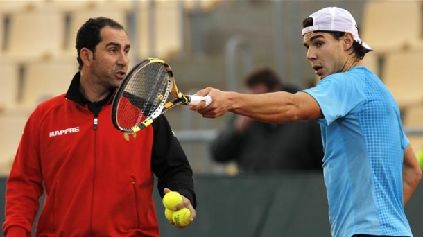 Albert Costa y Rafa Nadal. Foto: EFE