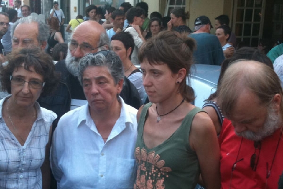 Aurore Martin reaparece en una manifestación en Donibane Garazi