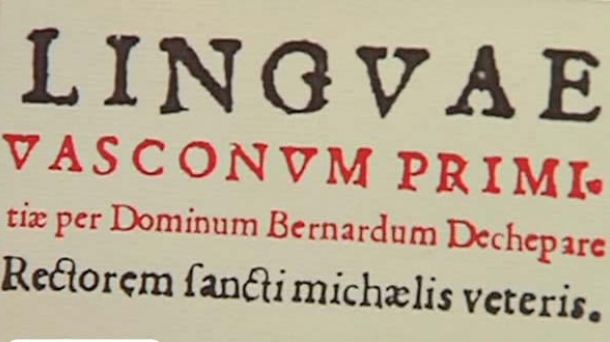Presentado la edición facsímil del libro 'Linguae Vasconum Primitiae', de Beñat Etxepare