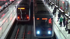El lehendakari Ardanza inaugura la 1ª línea del metro de Bilbao: 1995