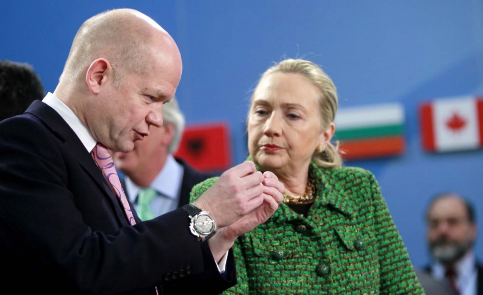 William Hague eta Hillary Clinton. EFE