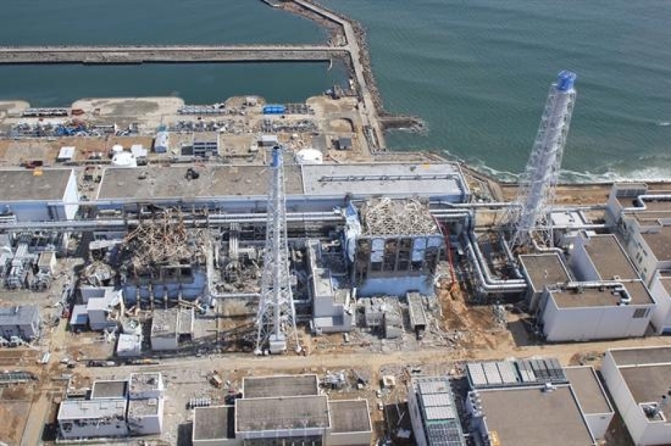 La planta de Fukushima, tras el accidente (Foto: EFE)