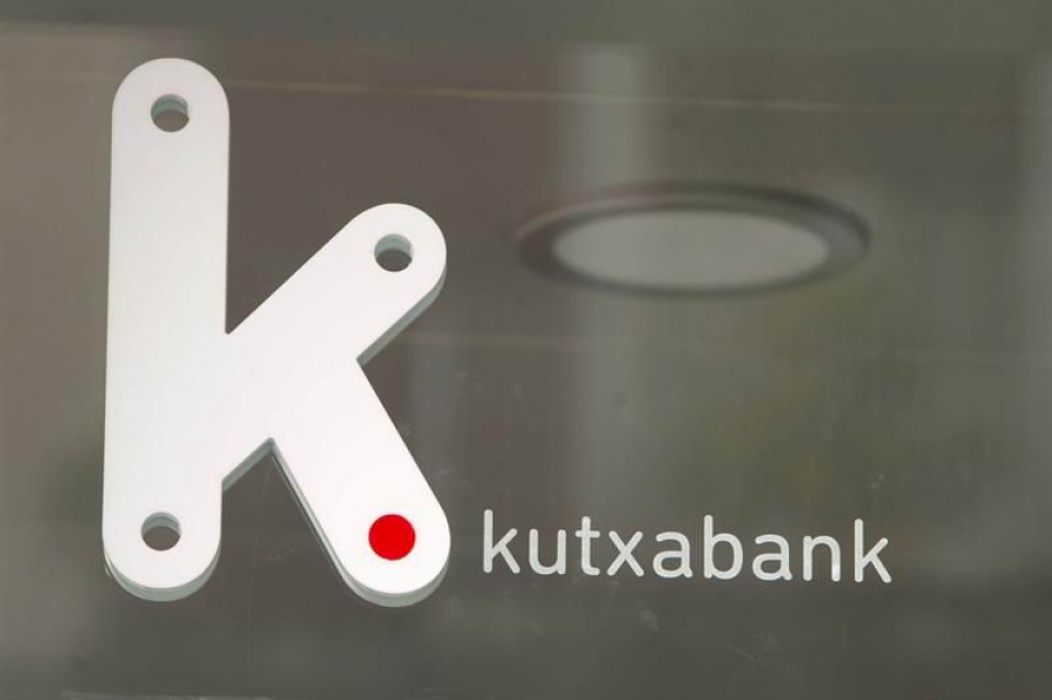 Logotipo de Kutxabank, el banco fruto de la integración de las tres cajas de ahorro vascas. EFE