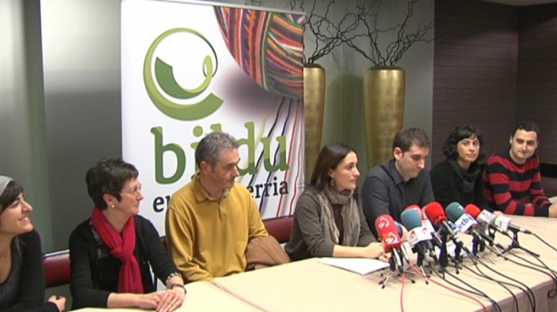 Alcaldes y concejales de Bildu en Bizkaia. Foto: EITB