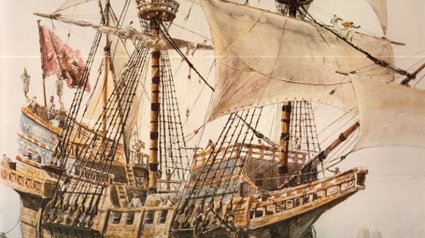 Documento sobre la construcción de un galeón 