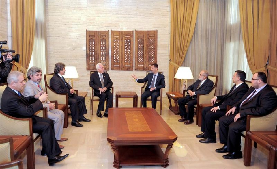 Una delegación del partido turco visita Siria. Foto: Efe