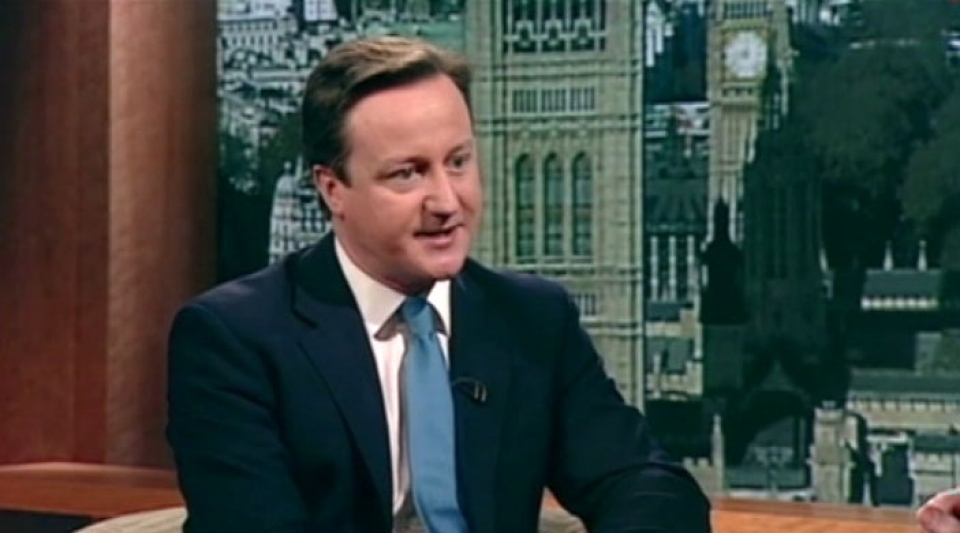 David Cameron lehen ministro britainiarra. EITB