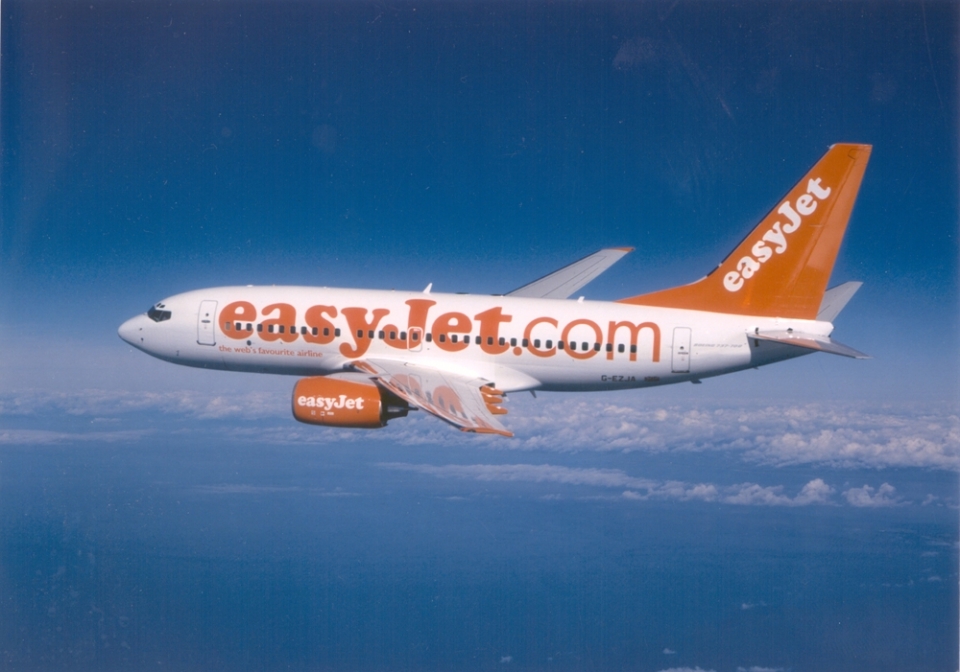 Un avión de la companía Easyjet