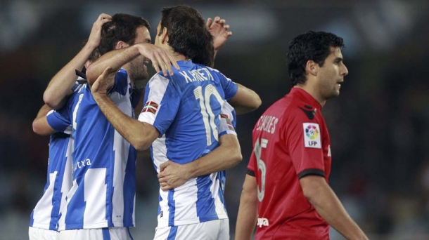 El equipo donostiarra. Foto: EFE