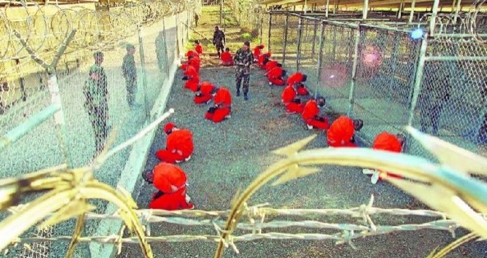 Presos en la cárcel de guantánamo. Foto: EITB