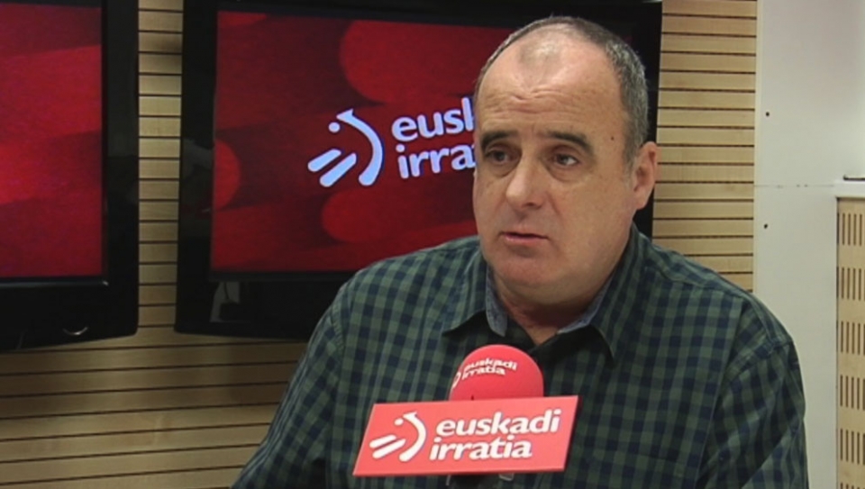 Joseba Egibar, en una entrevista en Radio Euskadi. Foto: EITB