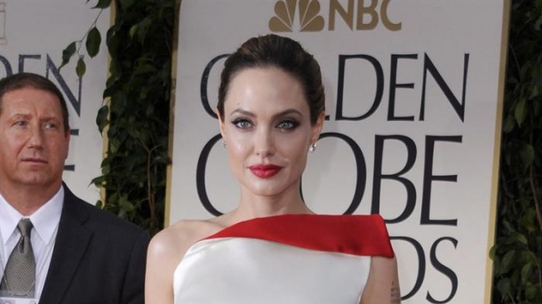 Angelina Jolie, en los Globos de Oro 2012. Foto: EFE