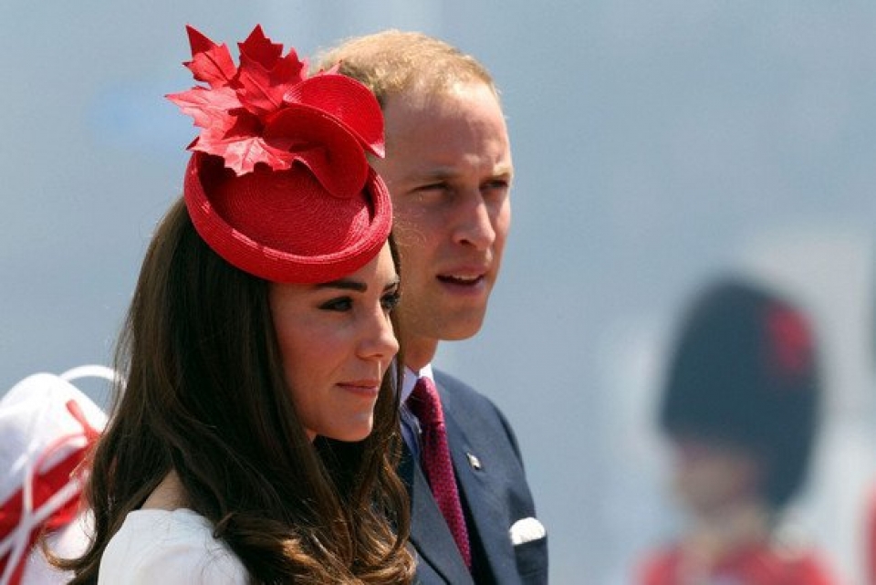 Kate Middleton y el príncipe Guillermo, en su visita oficial a Canadá. Foto: EFE