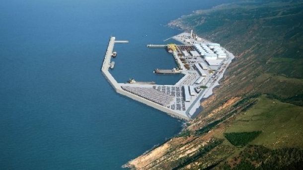 Le projet du super port de Pasaia, en Pays Basque sud. Photo: EITB