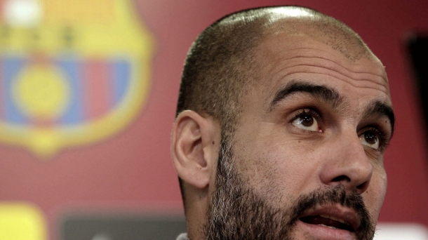 El entrenador del Barcelona, Pep Guardiola. Foto: EFE