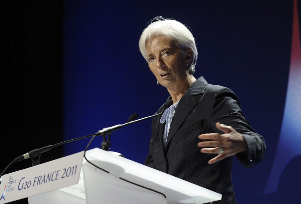 Christine Lagarde, Nazioarteko Diru Funtsaren zuzendaria. Argazkia: Efe