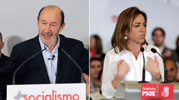 Rubalcaba y Chacón se disputan la Secretaría General del PSOE.