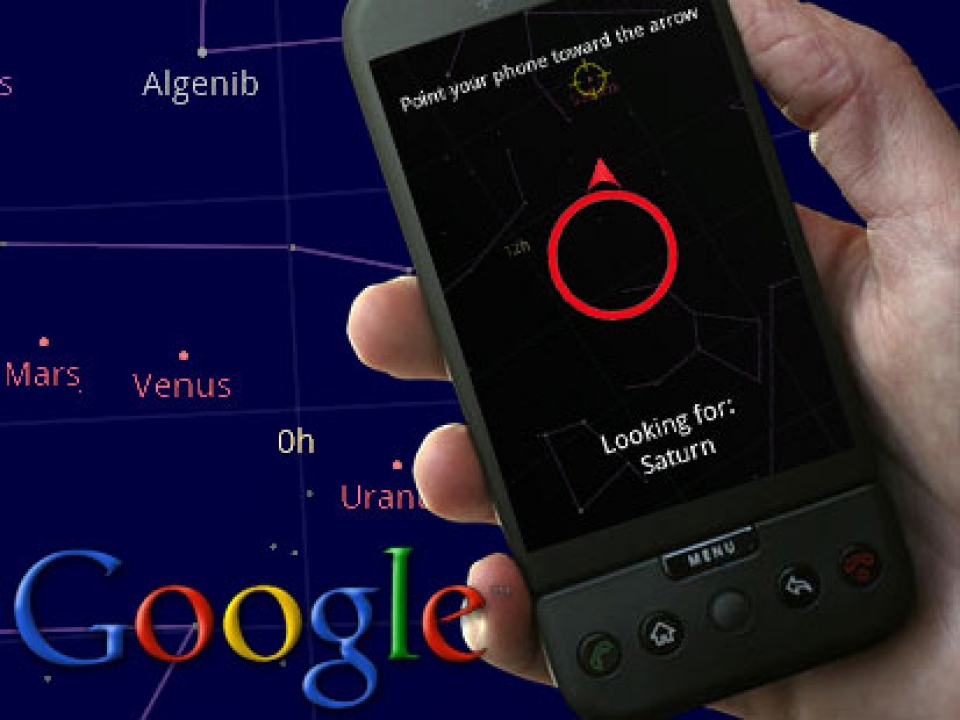 El servicio Sky Map de Google.