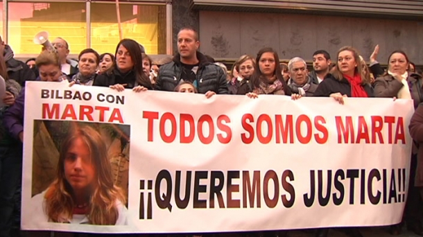 Bilbao protesta contra la sentencia del caso 'Marta del Castillo'