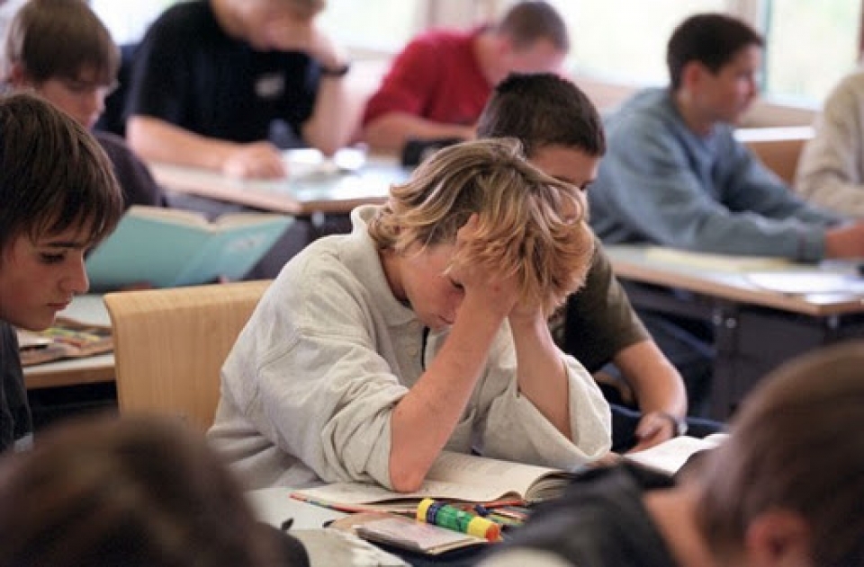 Alumnos en clase. 