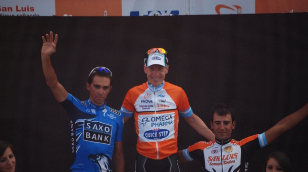 Podio del Tour de San Luis. Foto: EFE