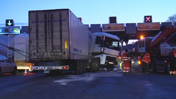 Imágen de un accidente de tráfico. Foto: EITB.