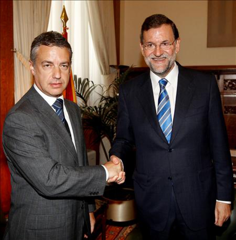 Urkullu y Rajoy se reunieron el 8 de julio de 2008